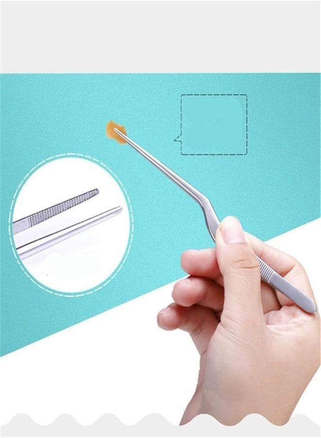 Cauaoa Silvery Professional Stainless Steel Ear Wax Removal Tweezers, Spiral Design, Earwax Removal Products - Image 4